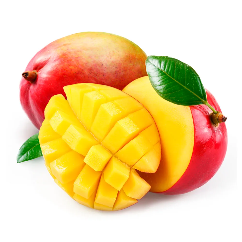 Whole Kent mango and mango cubes